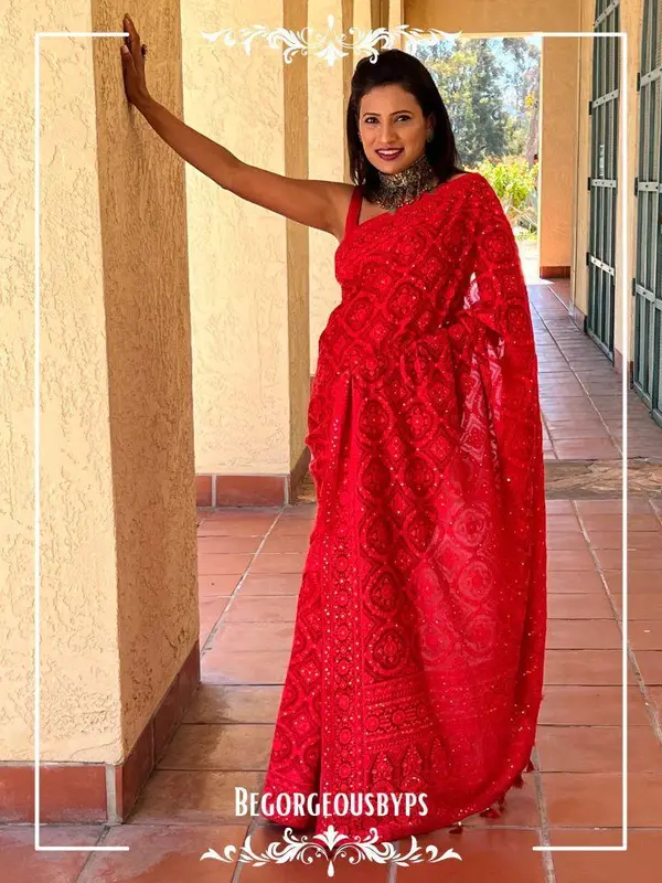 Chikankari Sarees Wholesale